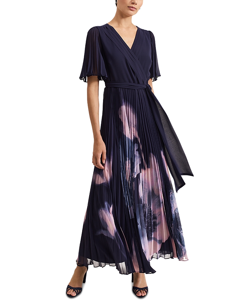Phase Eight Petites Abigail Textured Wrap Dress