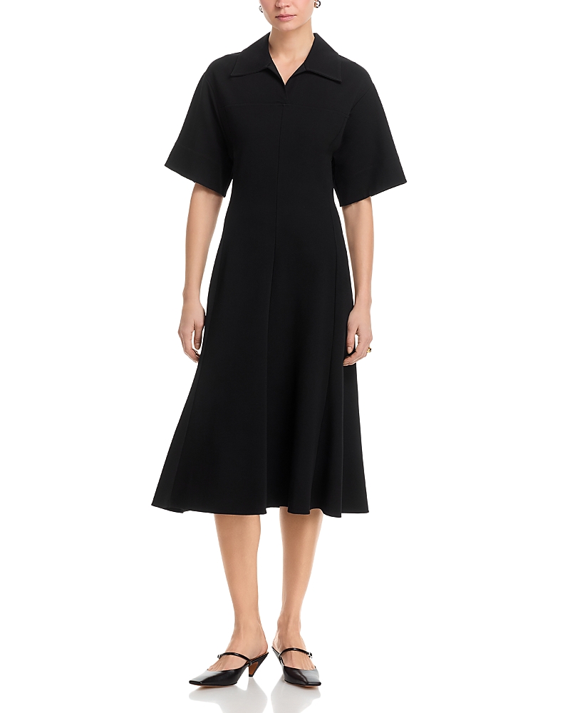 Jil Sander Short Sleeve Midi Dress