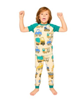  Boys' Organic Cotton Truck Print Two-Piece Pyjama Set - Baby