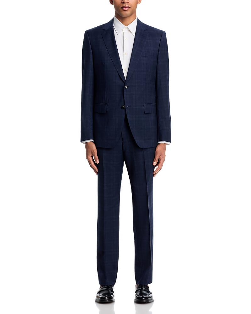 Boss H-Huge Tonal Plaid Slim Fit Suit