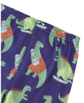  Boys' Organic Cotton Dino Two-Piece Pajama Set - Little Kid, Big Kid