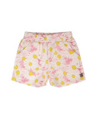 Girls' French Terry Daisies Shorts - Little Kid