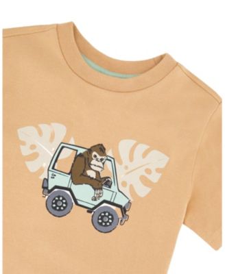 Boys' Organic Cotton Gorilla Short Sleeve T-Shirt - Little Kid