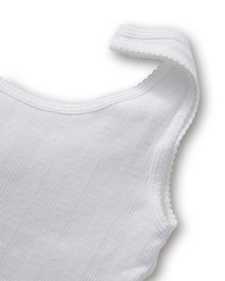 Pointelle Knit Tank Top