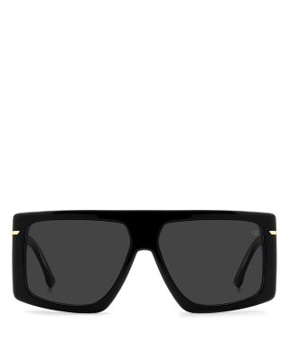 Rectangular Flat Top Sunglasses, 59mm