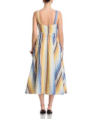 Wren Double Tie Front Midi Dress