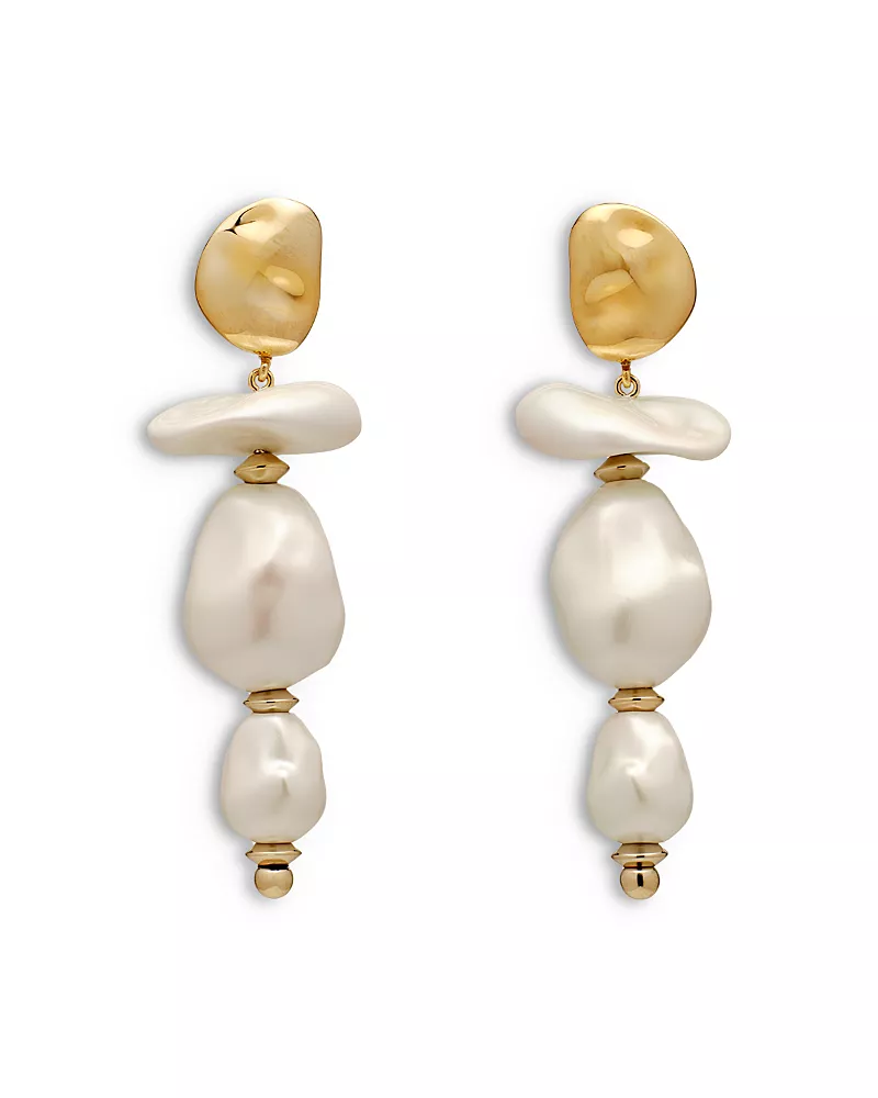 Cult Gaia Fabbie Imitation Pearl Earrings