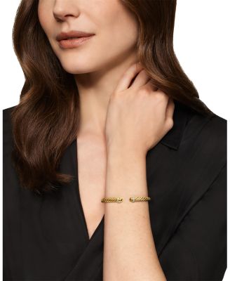 Cablespira&reg; Flex Bracelet in 18K Yellow Gold with Gemstones and Diamonds, 6mm