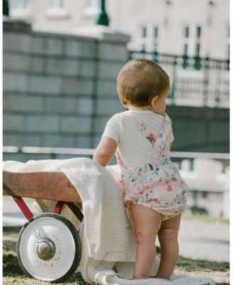 Girls' Organic Cotton Jersey Onesie and Printed Berries Muslin Overall Set - Baby