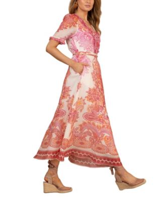  Micah Organza Maxi Dress