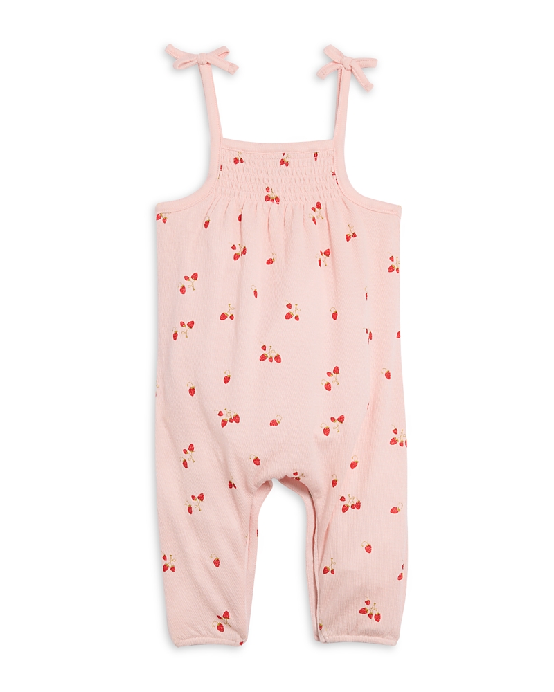 Bloomie's Baby Girls' Strawberry Print Knit Coverall, Baby - Exclusive