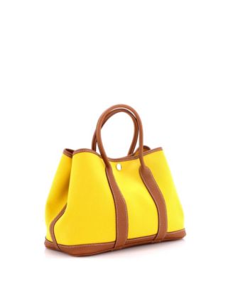 30 Garden Party Tote Toile and Leather