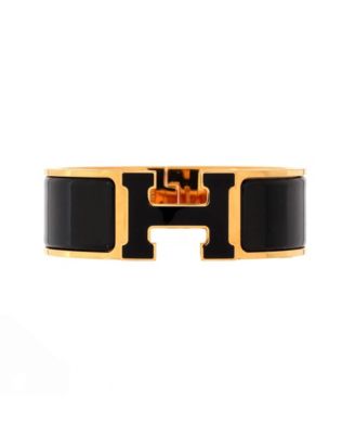 Wide Clic H Bracelet Enamel