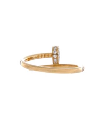  Small Juste un Clou Paved Ring 18K Gold with Diamonds