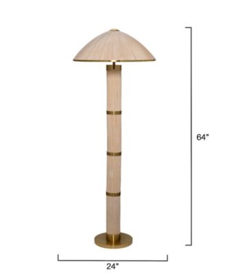  Seychelles 2-Light Rattan Floor Lamp