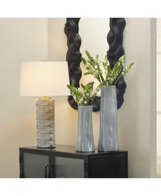 Wright Ceramic Table Lamp with Linen Shade