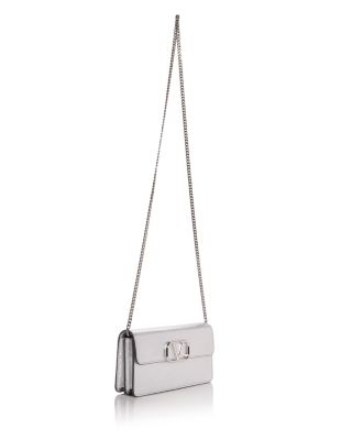 VLogo Leather Wallet on Chain