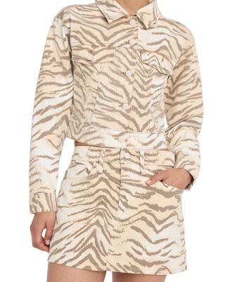 Good 90s Tiger Print Mini Skirt