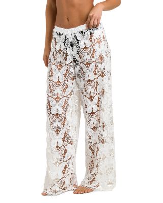 Butterfly Crocheted Cover Up Pants