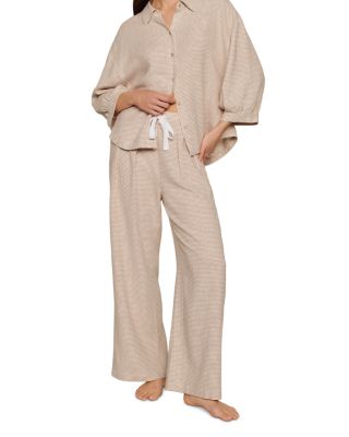 Linen Blend Relaxed Pajama Pants