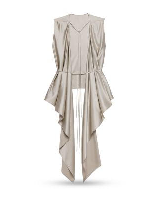 Silk Scarf Drape Top