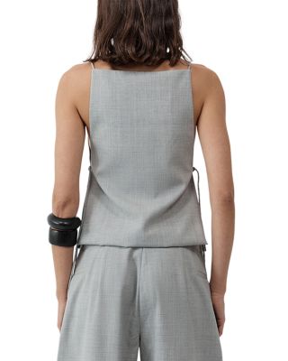 Square Neck Side Tie Top