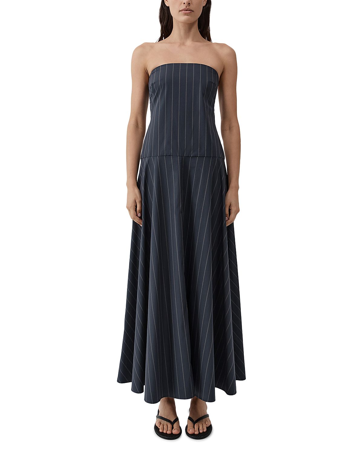 St. Agni Strapless Rouleau Dress