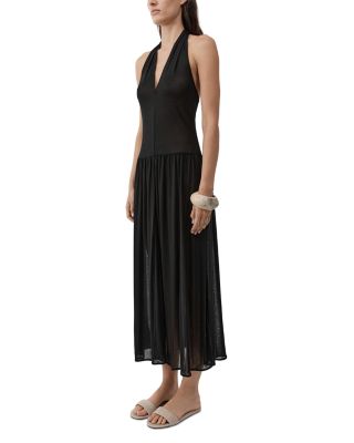 Fluid Jersey Halter Dress