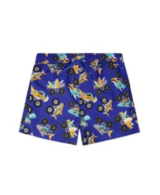 Boys' Mid Thigh Elastic Waist Truck Boardshorts - Little Kid