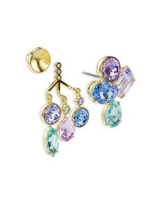 Gema Mixed Crystal Jacket Earrings