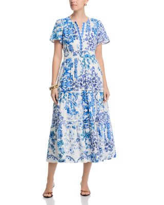 Pintuck Tiered Dress