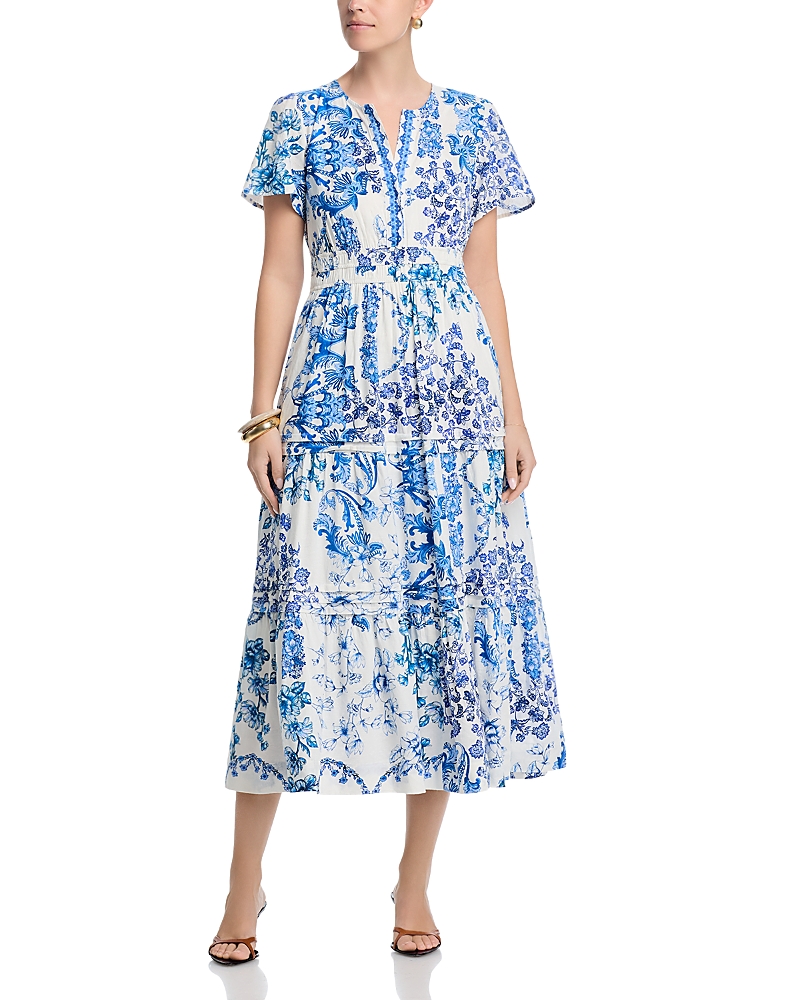 Johnny Was Pintuck Tiered Dress