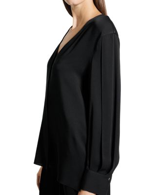 Silk Volume Sleeve Blouse