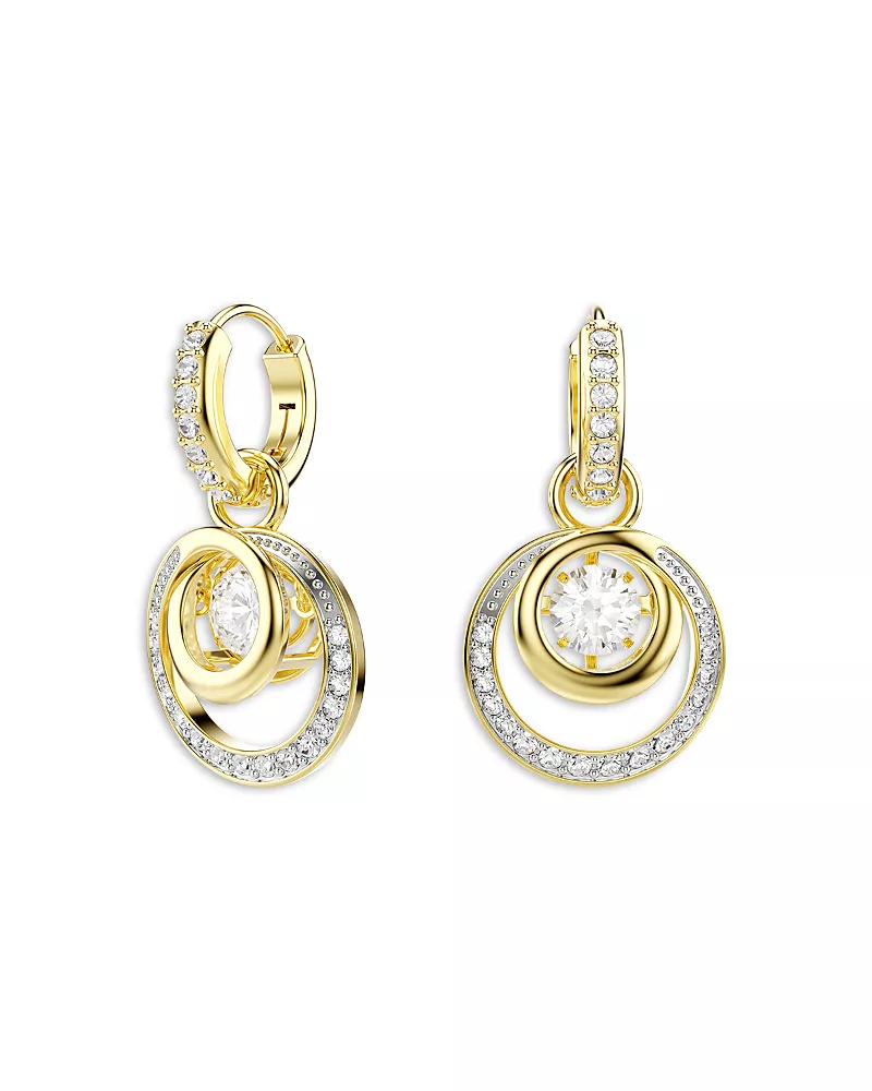 Swarovski Hyperbola Crystal Circular Drop Earrings
