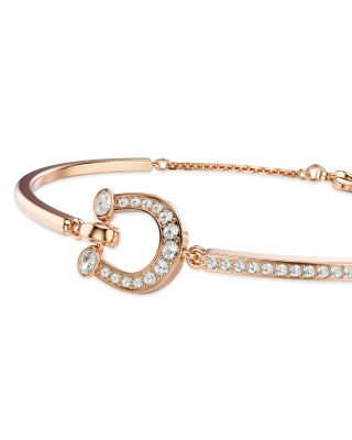 Symbolica Crystal & Cubic Zirconia Horseshoe Bangle Bracelet