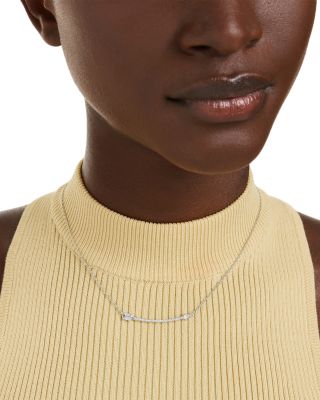 Idyllia Crystal & Cubic Zirconia Arrow Collar Necklace, 14.87-17.75"