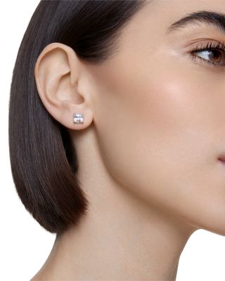 Stilla Attract Crystal Square Stud Earrings