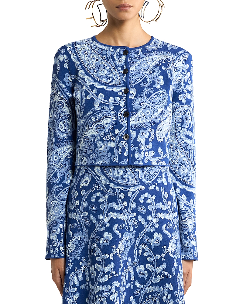 Etro Cropped Cardigan Sweater