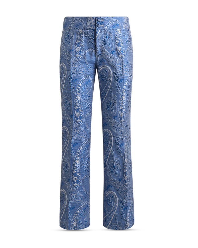 Etro Flared Trousers in Multi/Blue