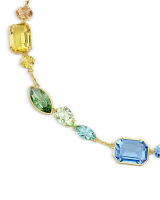 Gema Mixed Crystal Collar Necklace, 14.87-17.75"