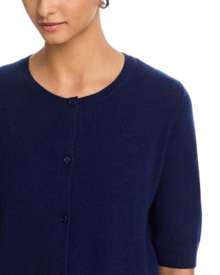 Cashmere Elbow Sleeve Cardigan 