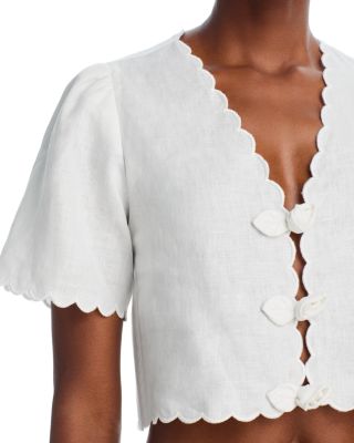 Roses Cropped Blouse