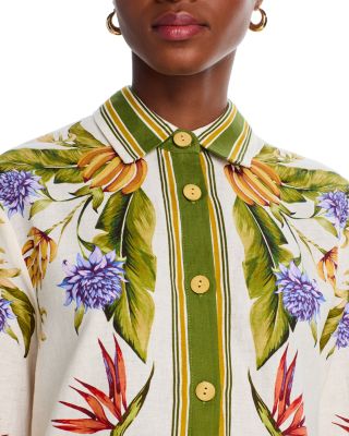 Tropical Scarf Sand Shirt