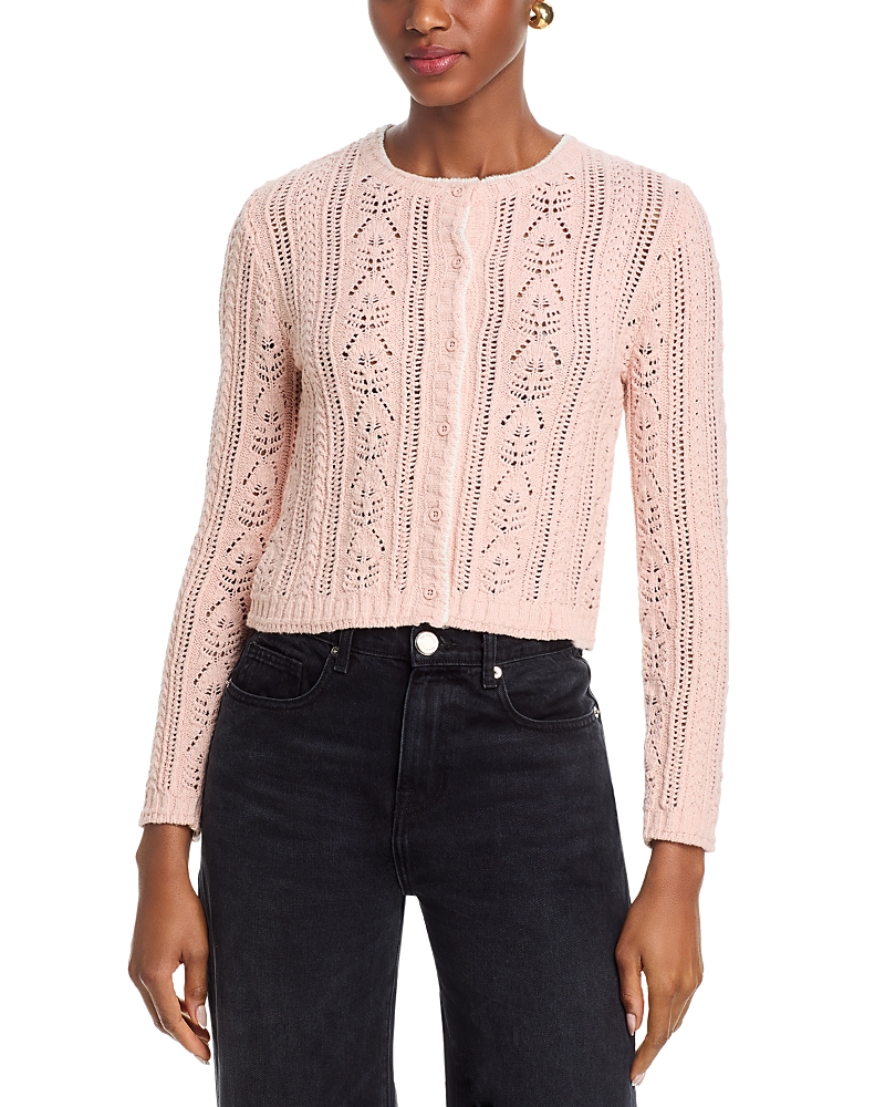 Velvet by Graham & Spencer Daisy Long Sleeve Crewneck Cardigan