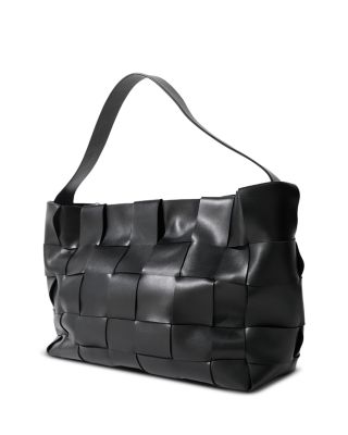 Large Woven Leather Tote