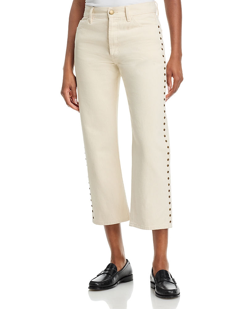 The Great. The Studded Wayne Jeans in Natural