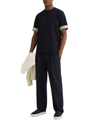 Textured Tape Cuff T-Shirt