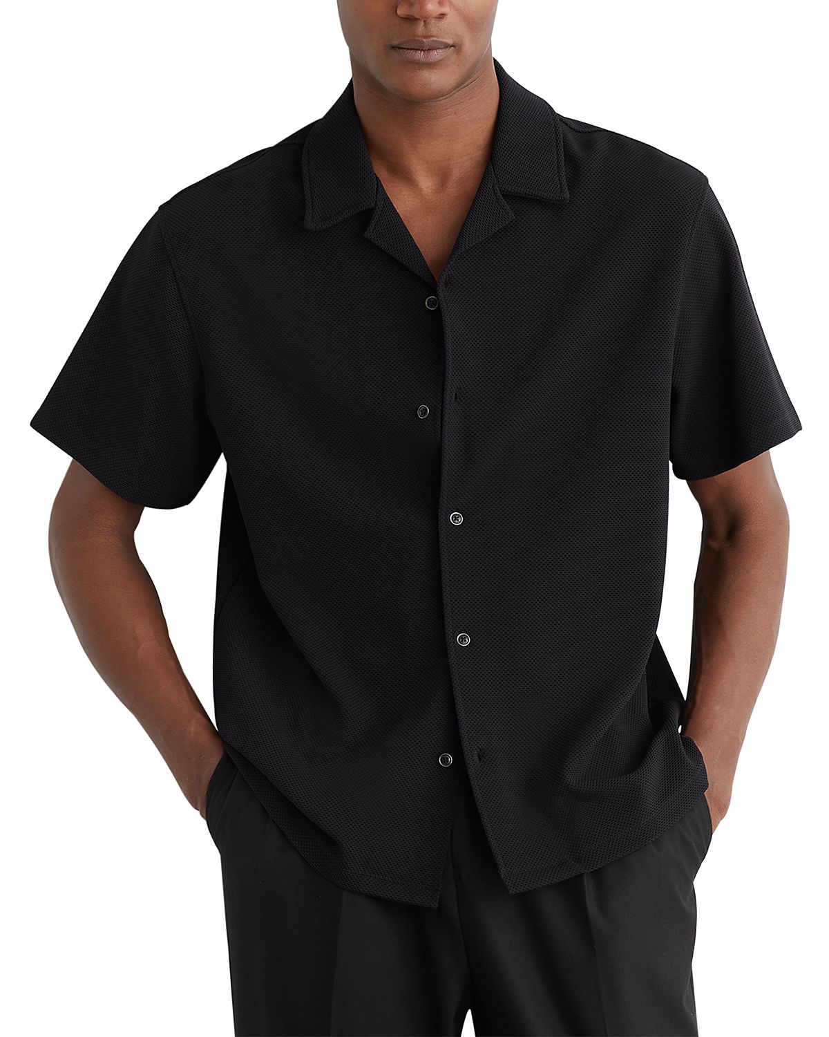 Reiss Textured Cuban Shirt