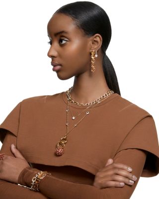 Stilla Crystal & Cubic Zirconia Charm Hoop Earrings