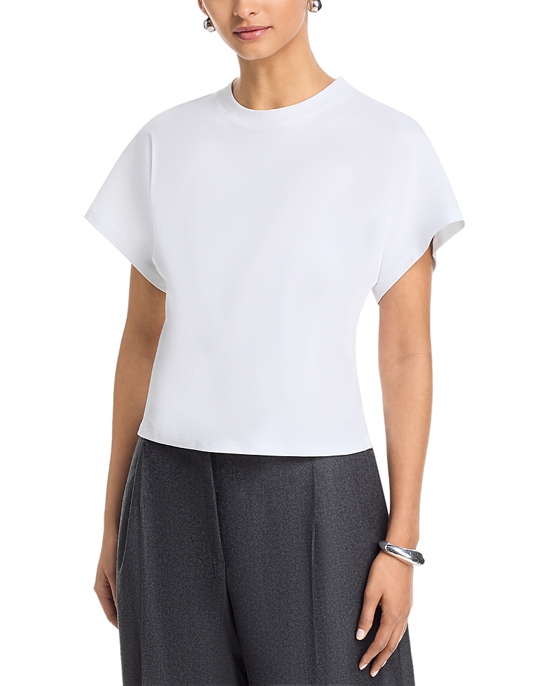 Majestic Filatures Supima Cotton Interlock Semi Relaxed Crewneck Tee